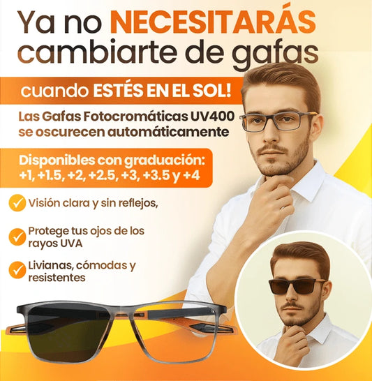 Gafas Fotocromáticas - De Sol y Protección Luz azul